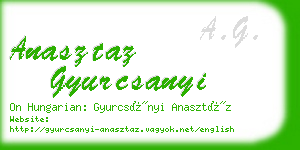 anasztaz gyurcsanyi business card